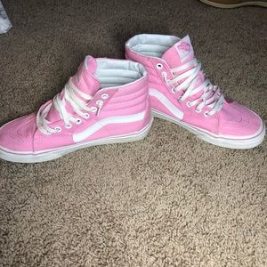 pink high top vans
